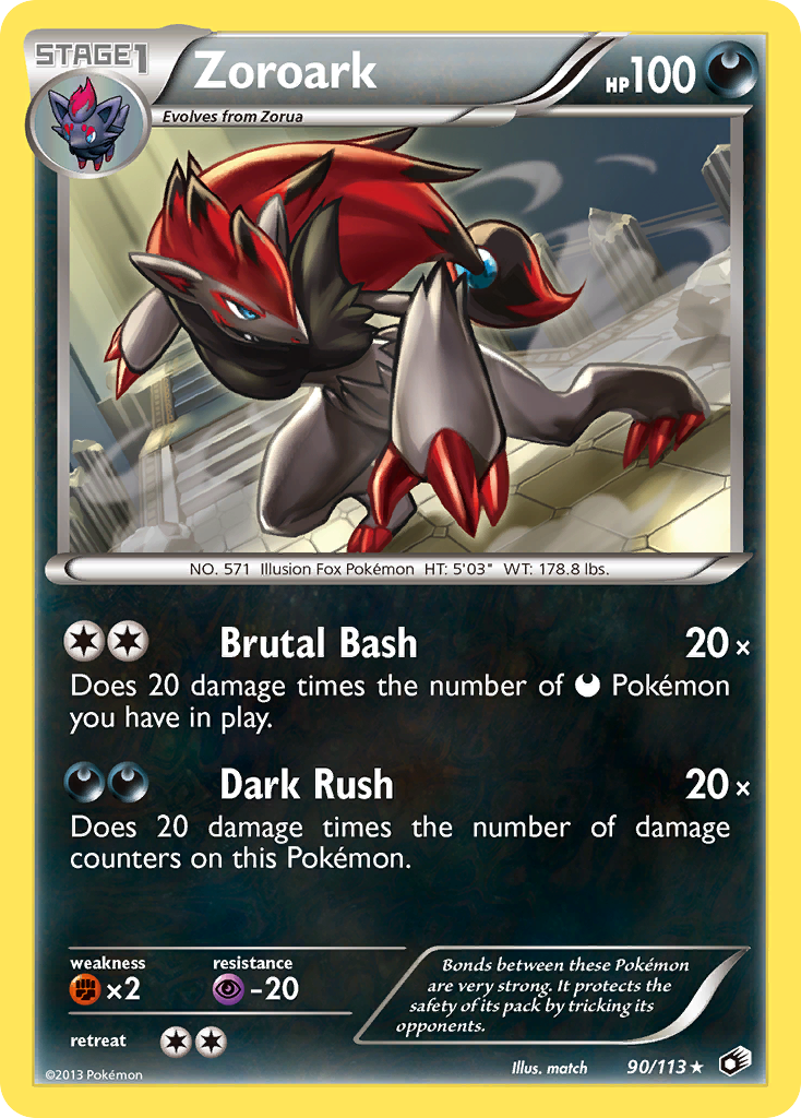 Zoroark (90/113) [Black & White: Legendary Treasures] | Play N Trade Winnipeg