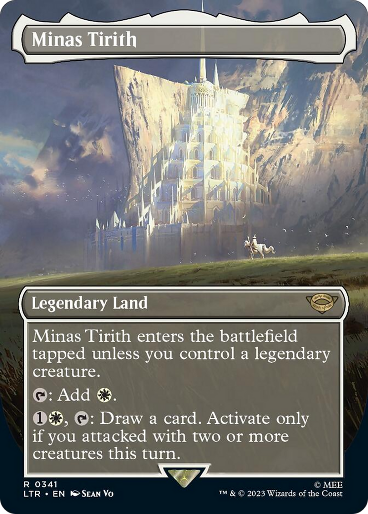 Minas Tirith (Borderless Alternate Art) (341) [The Lord of the Rings: Tales of Middle-Earth] | Play N Trade Winnipeg