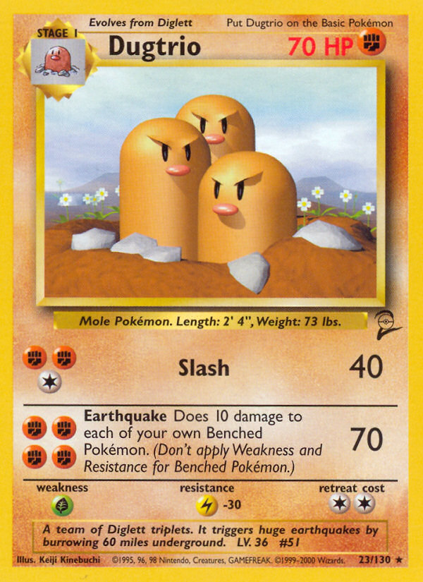 Dugtrio (23/130) [Base Set 2] | Play N Trade Winnipeg