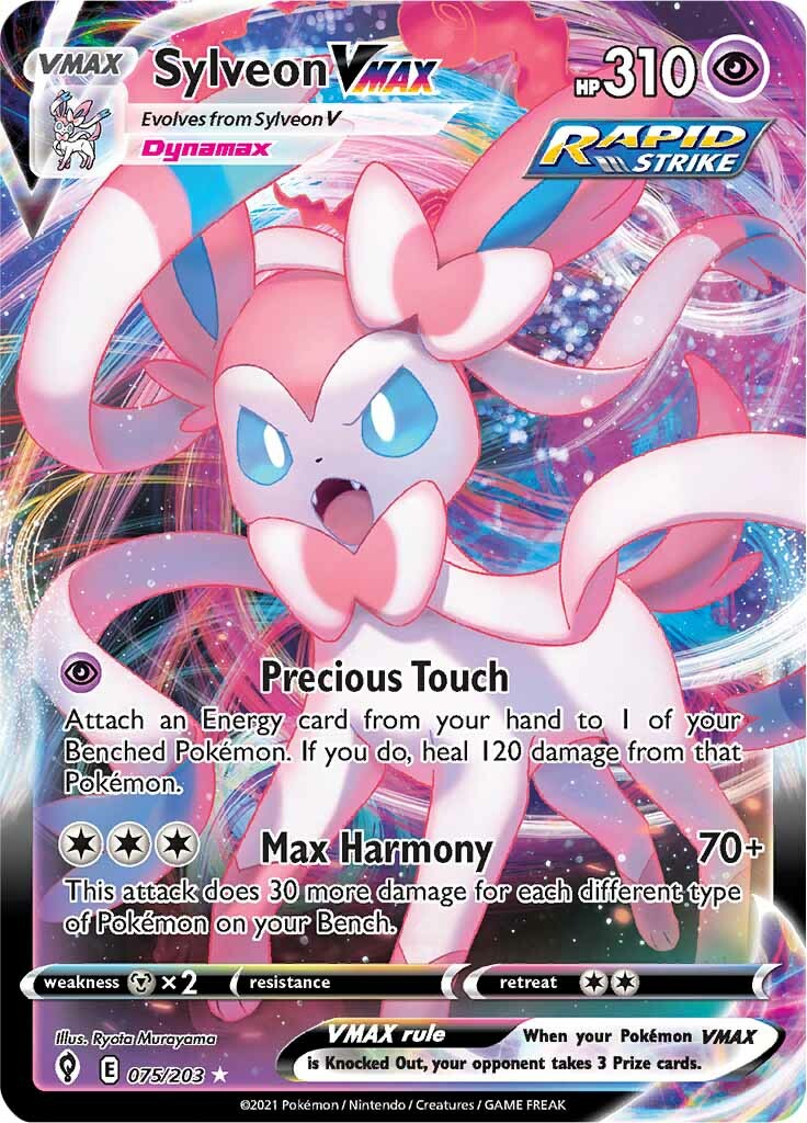 Sylveon VMAX (075/203) [Sword & Shield: Evolving Skies] | Play N Trade Winnipeg