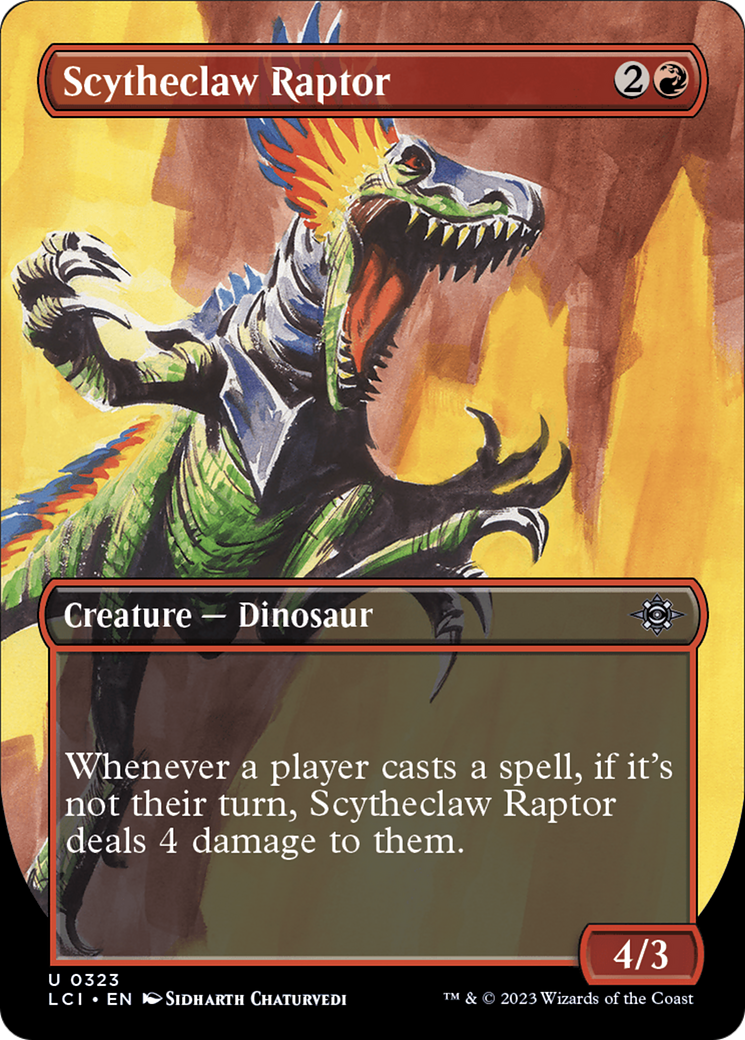 Scytheclaw Raptor (Borderless) [The Lost Caverns of Ixalan] | Play N Trade Winnipeg