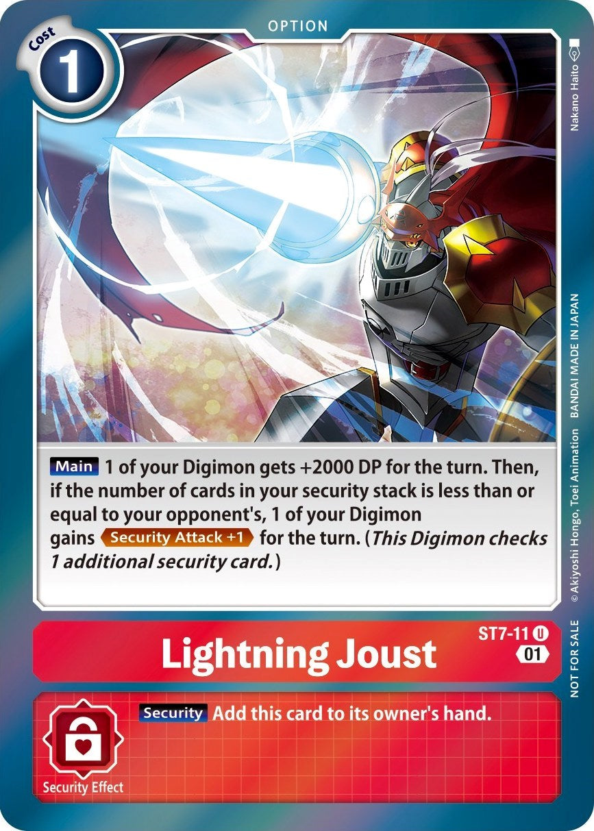 Lightning Joust [ST7-11] (Gen Con 2022) [Starter Deck: Gallantmon Promos] | Play N Trade Winnipeg