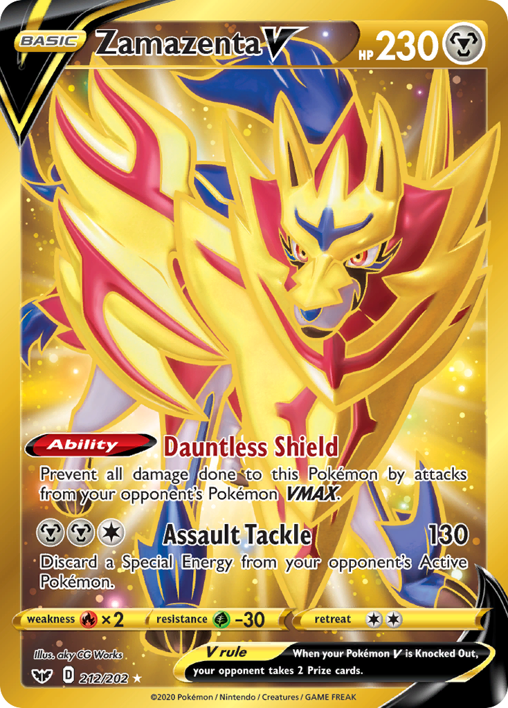 Zamazenta V (212/202) [Sword & Shield: Base Set] | Play N Trade Winnipeg