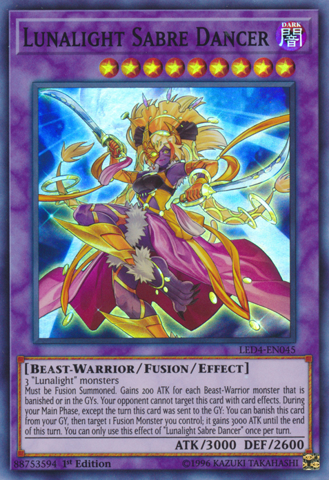 Lunalight Sabre Dancer [LED4-EN045] Super Rare | Play N Trade Winnipeg