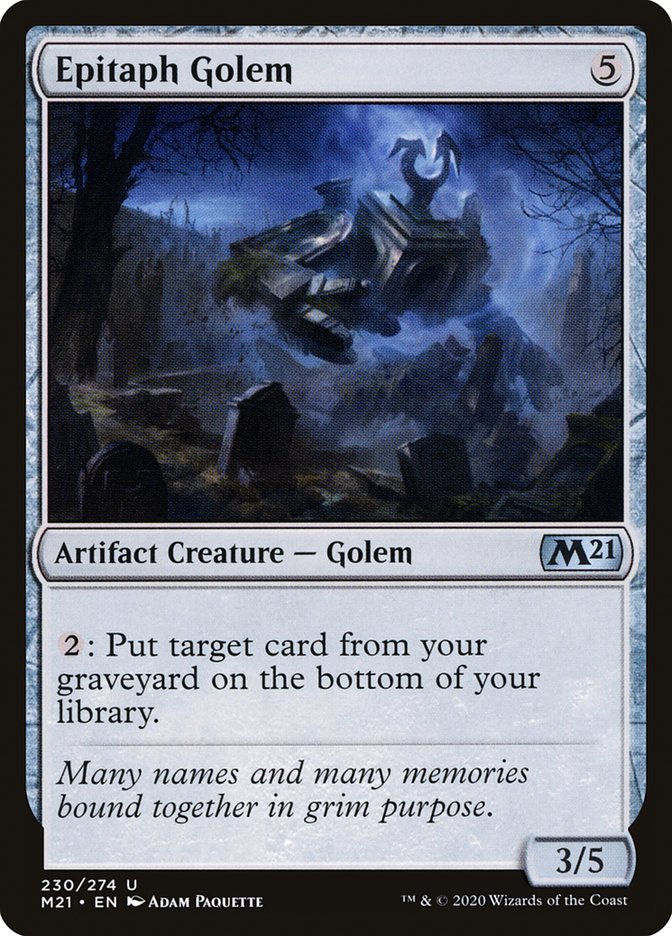 Epitaph Golem [Core Set 2021] | Play N Trade Winnipeg