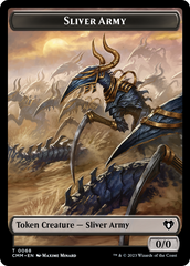 Sliver Army // Sliver Double-Sided Token [Commander Masters Tokens] | Play N Trade Winnipeg