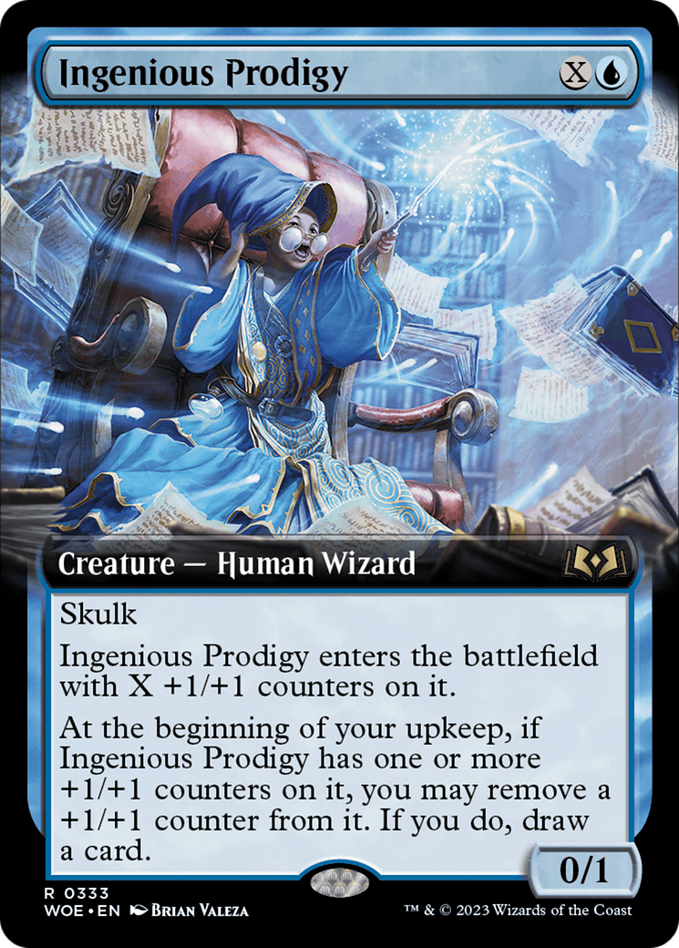 Ingenious Prodigy (Extended Art) [Wilds of Eldraine] | Play N Trade Winnipeg