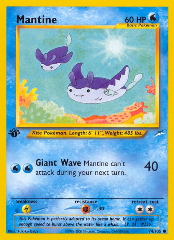 Mantine (74/105) [Neo Destiny 1st Edition] | Play N Trade Winnipeg