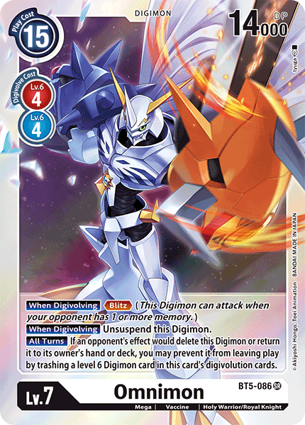 Omnimon [BT5-086] [Battle of Omni] | Play N Trade Winnipeg