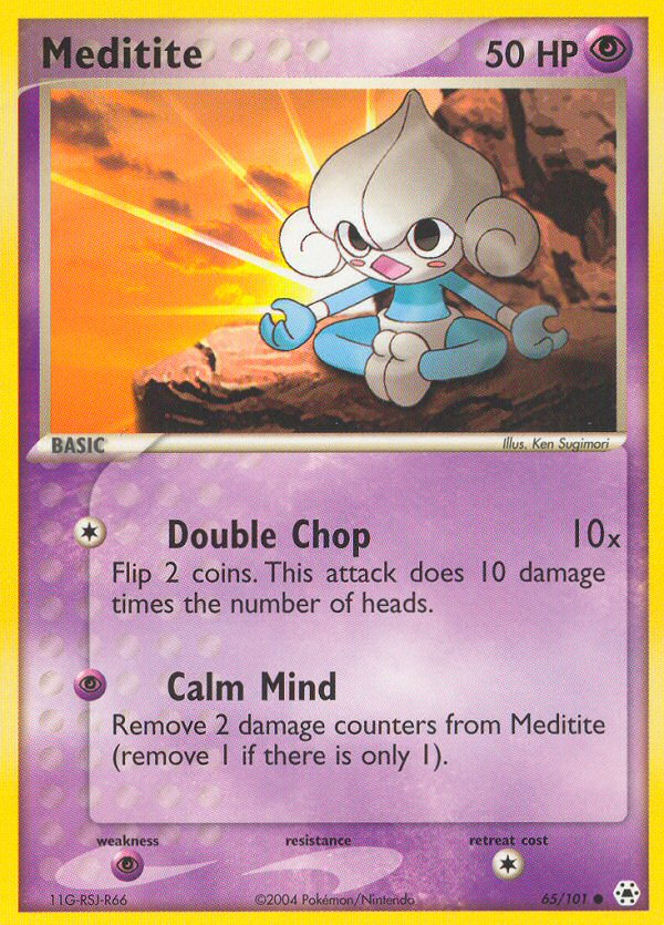 Meditite (65/101) [EX: Hidden Legends] | Play N Trade Winnipeg