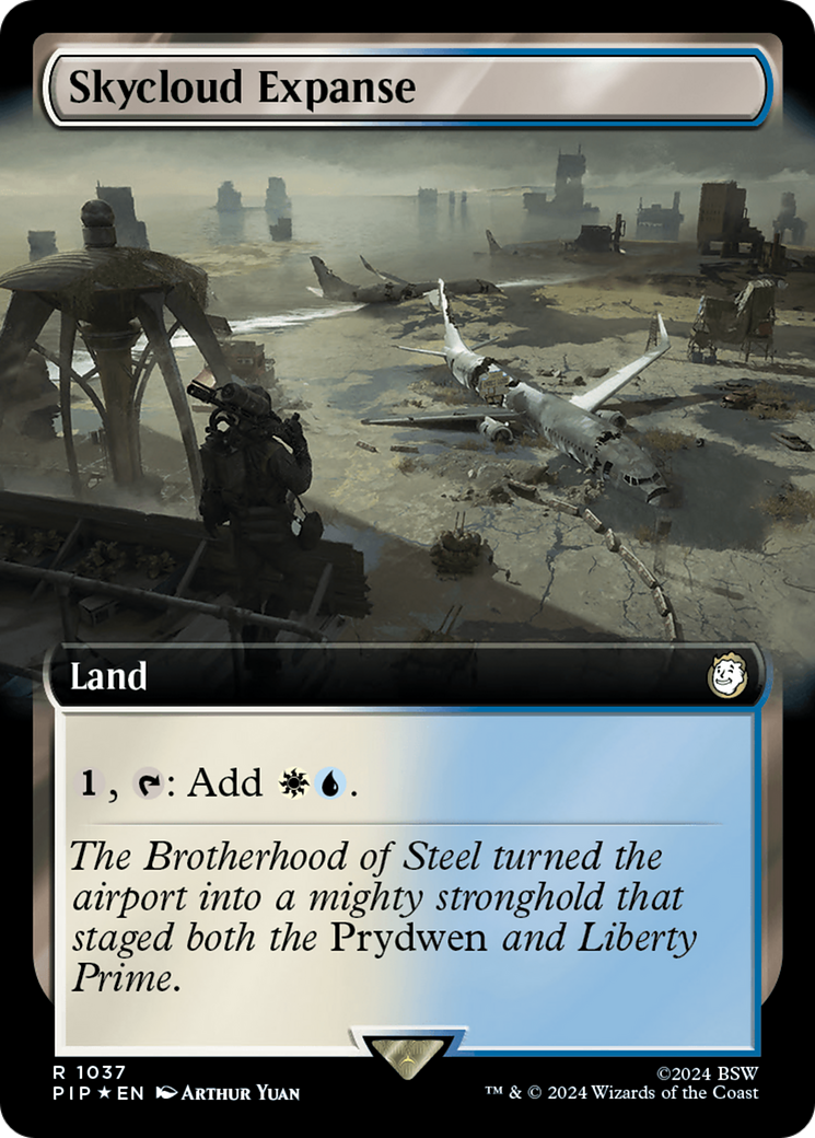 Skycloud Expanse (Extended Art) (Surge Foil) [Fallout] | Play N Trade Winnipeg