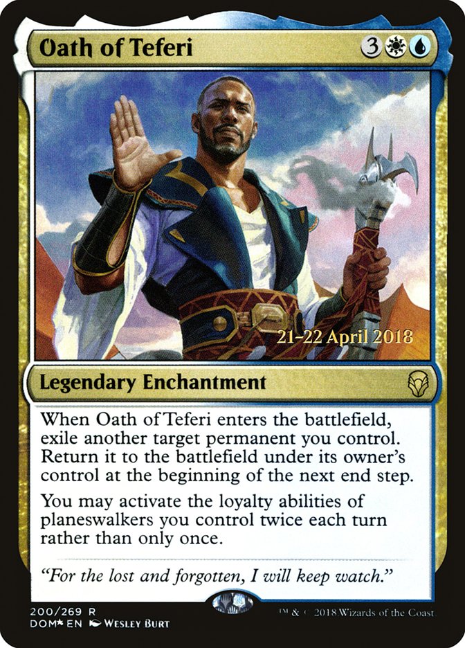 Oath of Teferi  [Dominaria Prerelease Promos] | Play N Trade Winnipeg