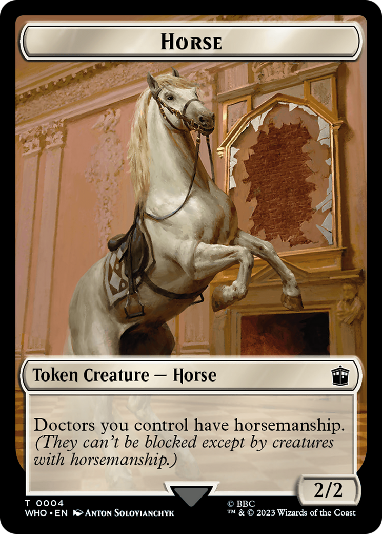 Horse // Soldier Double-Sided Token [Doctor Who Tokens] | Play N Trade Winnipeg
