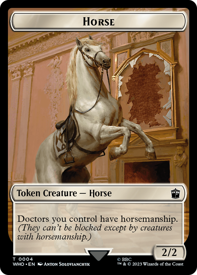 Horse // Food (0026) Double-Sided Token [Doctor Who Tokens] | Play N Trade Winnipeg