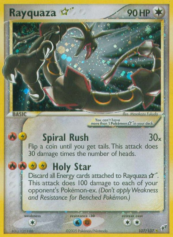 Rayquaza Star (107/107) [EX: Deoxys] | Play N Trade Winnipeg