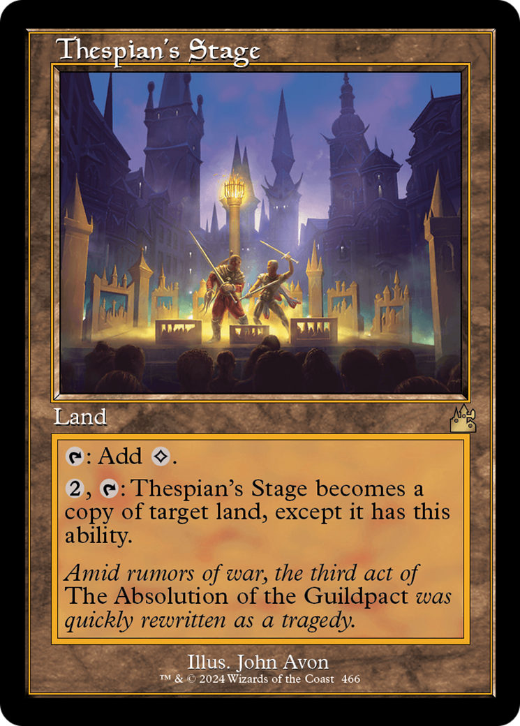 Thespian's Stage (Retro Frame) [Ravnica Remastered] | Play N Trade Winnipeg