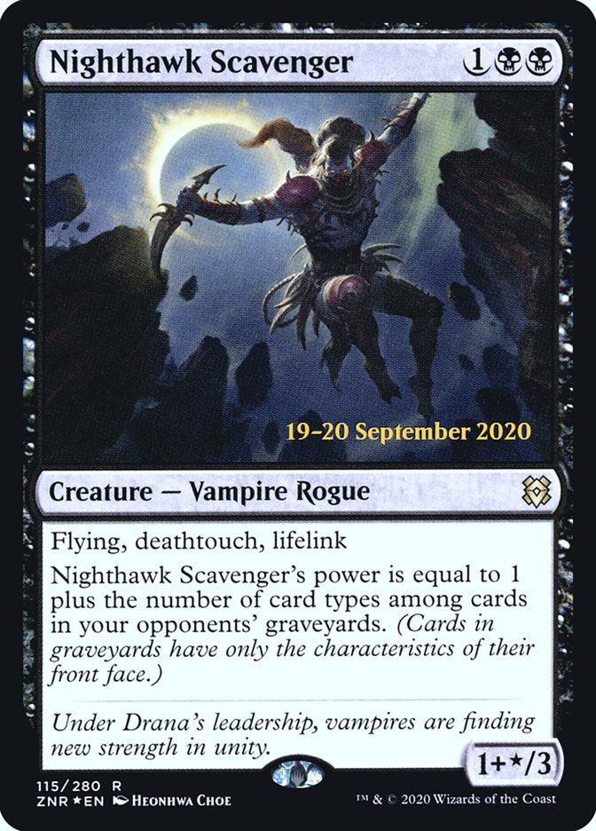 Nighthawk Scavenger [Zendikar Rising Prerelease Promos] | Play N Trade Winnipeg