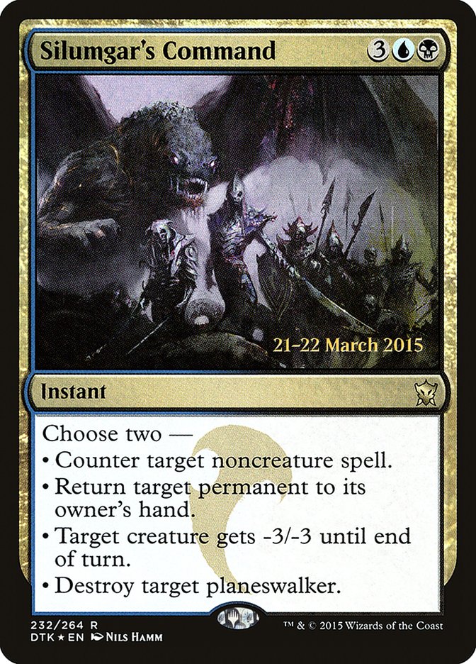 Silumgar's Command  [Dragons of Tarkir Prerelease Promos] | Play N Trade Winnipeg