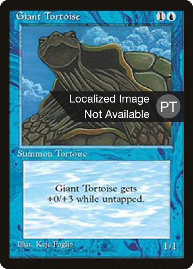 Giant Tortoise [Fourth Edition (Foreign Black Border)] | Play N Trade Winnipeg