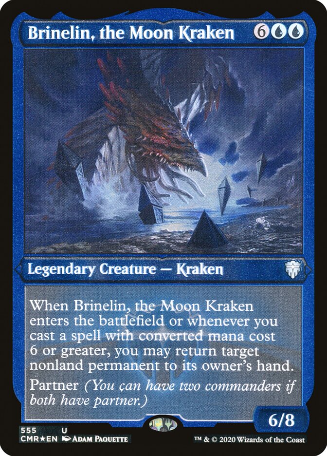 Brinelin, the Moon Kraken (Etched) [Commander Legends] | Play N Trade Winnipeg