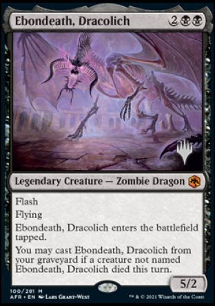 Ebondeath, Dracolich (Promo Pack) [Dungeons & Dragons: Adventures in the Forgotten Realms Promos] | Play N Trade Winnipeg