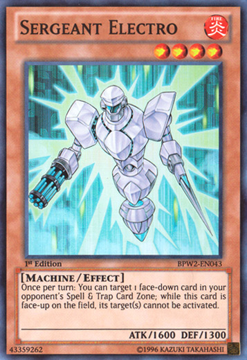 Sergeant Electro [BPW2-EN043] Super Rare | Play N Trade Winnipeg