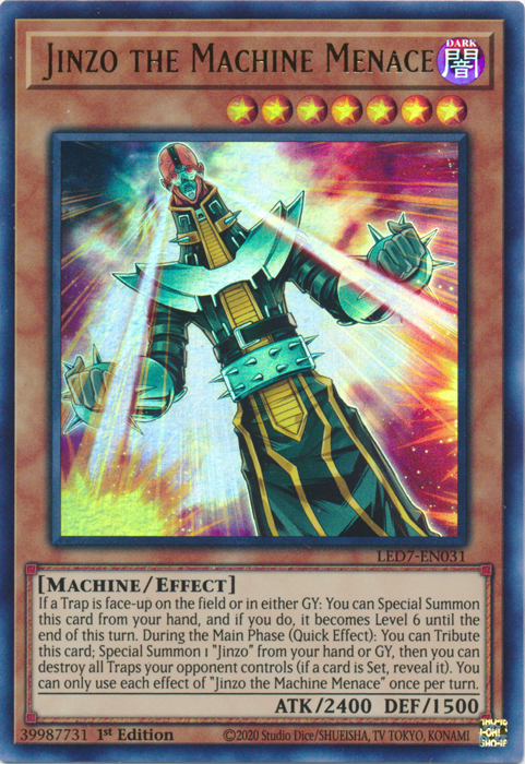 Jinzo the Machine Menace [LED7-EN031] Ultra Rare | Play N Trade Winnipeg