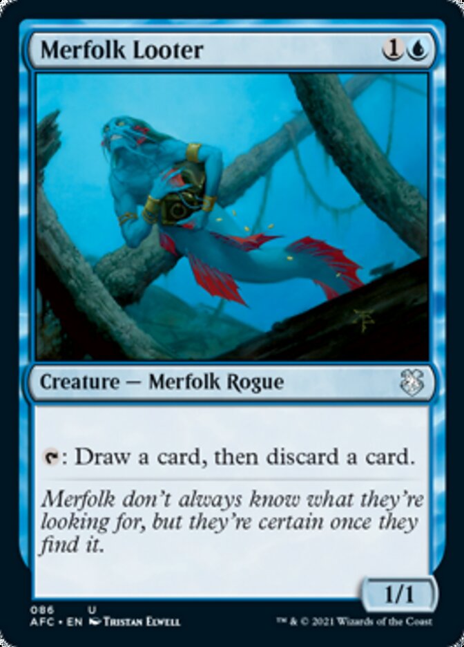 Merfolk Looter [Dungeons & Dragons: Adventures in the Forgotten Realms Commander] | Play N Trade Winnipeg