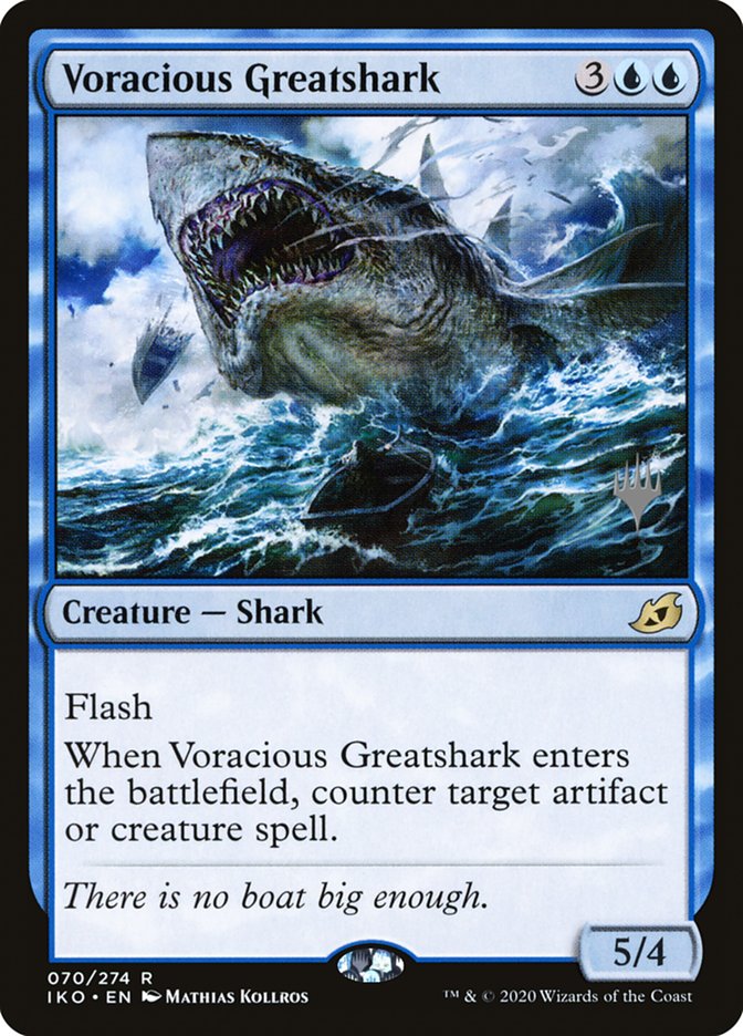 Voracious Greatshark (Promo Pack) [Ikoria: Lair of Behemoths Promos] | Play N Trade Winnipeg