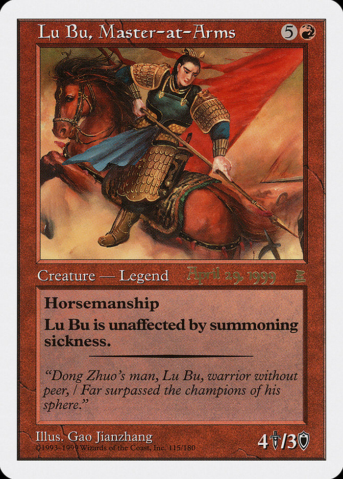 Lu Bu, Master-at-Arms (April 29, 1999) [Portal Three Kingdoms Promos] | Play N Trade Winnipeg