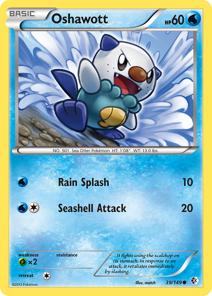 Oshawott (39/149) [Black & White: Boundaries Crossed] | Play N Trade Winnipeg