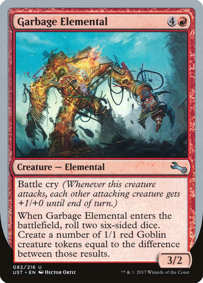 Garbage Elemental (3/2 Creature) [Unstable] | Play N Trade Winnipeg