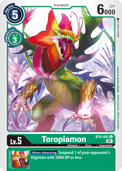 Toropiamon [BT6-051] [Double Diamond] | Play N Trade Winnipeg