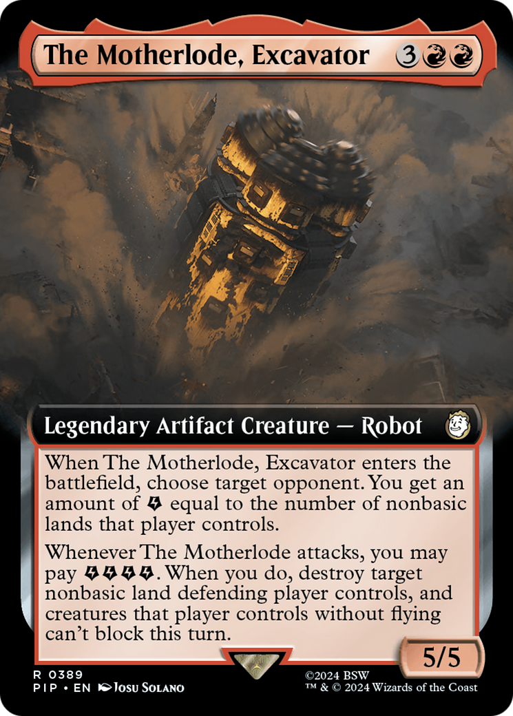 The Motherlode, Excavator (Extended Art) [Fallout] | Play N Trade Winnipeg