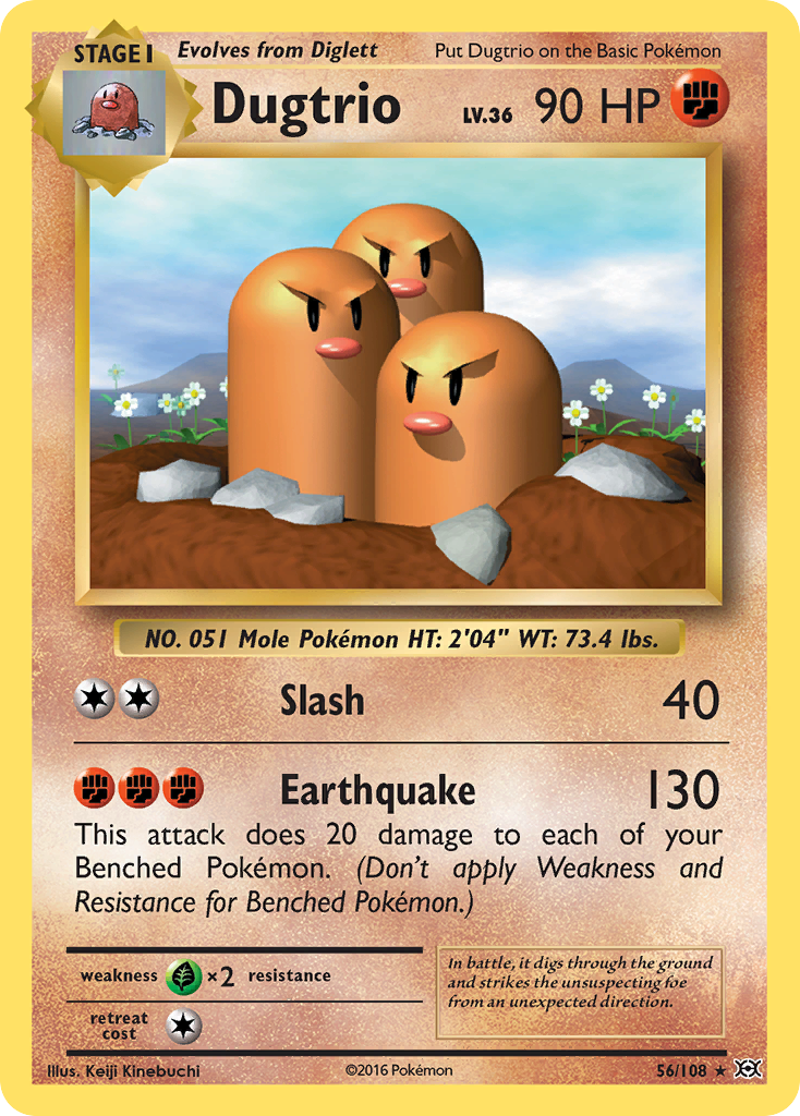 Dugtrio (56/108) [XY: Evolutions] | Play N Trade Winnipeg