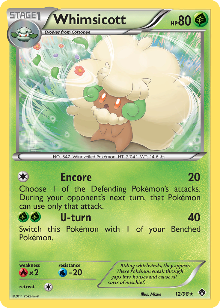 Whimsicott (12/98) [Black & White: Emerging Powers] | Play N Trade Winnipeg