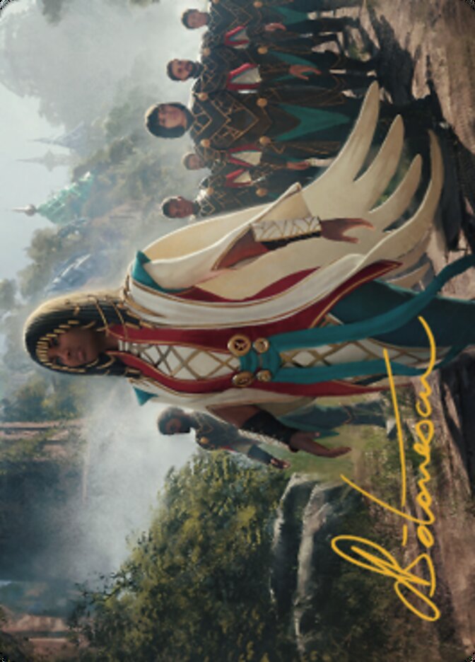 Queen Kayla bin-Kroog Art Card (Gold-Stamped Signature) [The Brothers' War Art Series] | Play N Trade Winnipeg