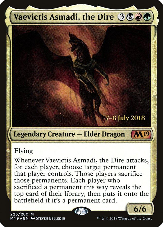 Vaevictis Asmadi, the Dire  [Core Set 2019 Prerelease Promos] | Play N Trade Winnipeg