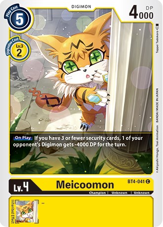 Meicoomon [BT4-041] (Revision Pack 2021) [Great Legend Promos] | Play N Trade Winnipeg