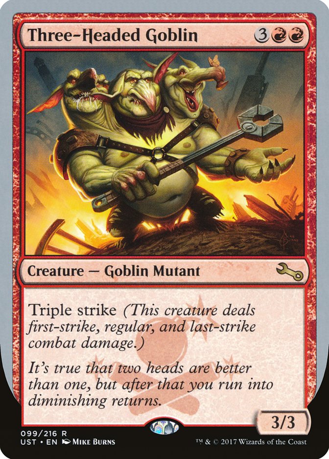 Three-Headed Goblin [Unstable] | Play N Trade Winnipeg