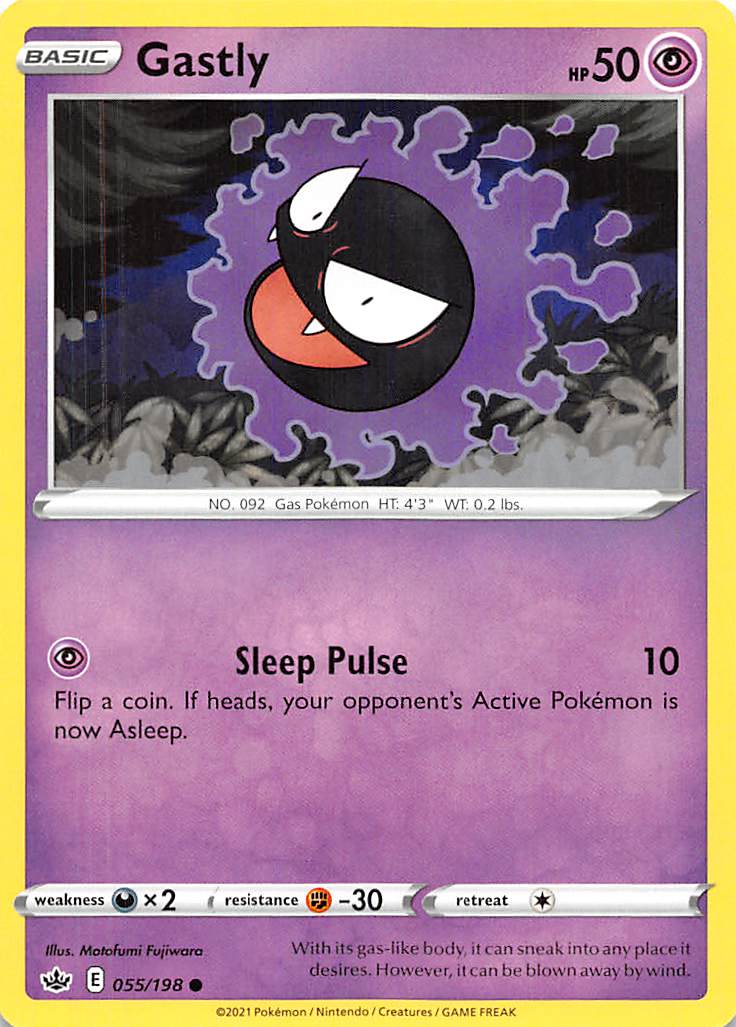 Gastly (055/198) [Sword & Shield: Chilling Reign] | Play N Trade Winnipeg