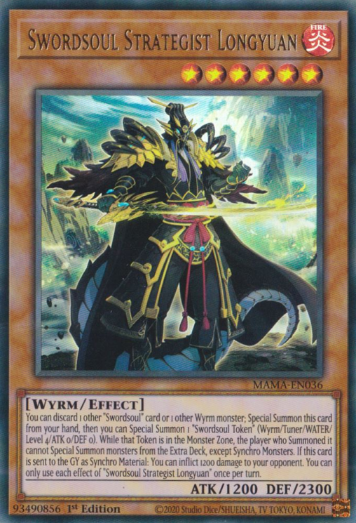 Swordsoul Strategist Longyuan [MAMA-EN036] Ultra Rare | Play N Trade Winnipeg