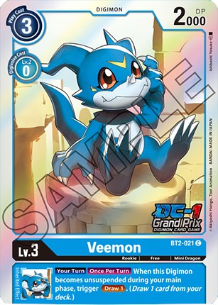 Veemon [BT2-021] (DC-1 Grand Prix) [Release Special Booster Promos] | Play N Trade Winnipeg