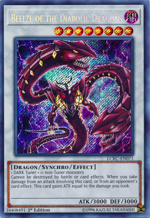 Beelze of the Diabolic Dragons [LCKC-EN071] Secret Rare | Play N Trade Winnipeg