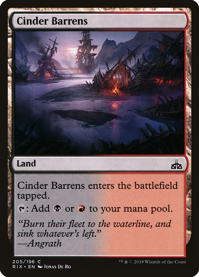 Cinder Barrens [Rivals of Ixalan] | Play N Trade Winnipeg