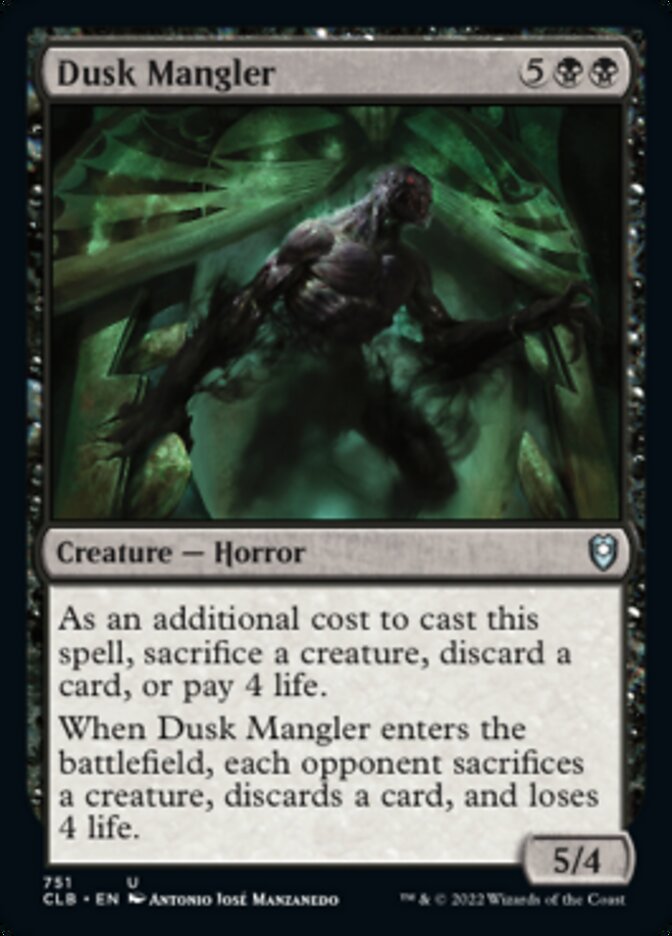 Dusk Mangler [Commander Legends: Battle for Baldur's Gate] | Play N Trade Winnipeg