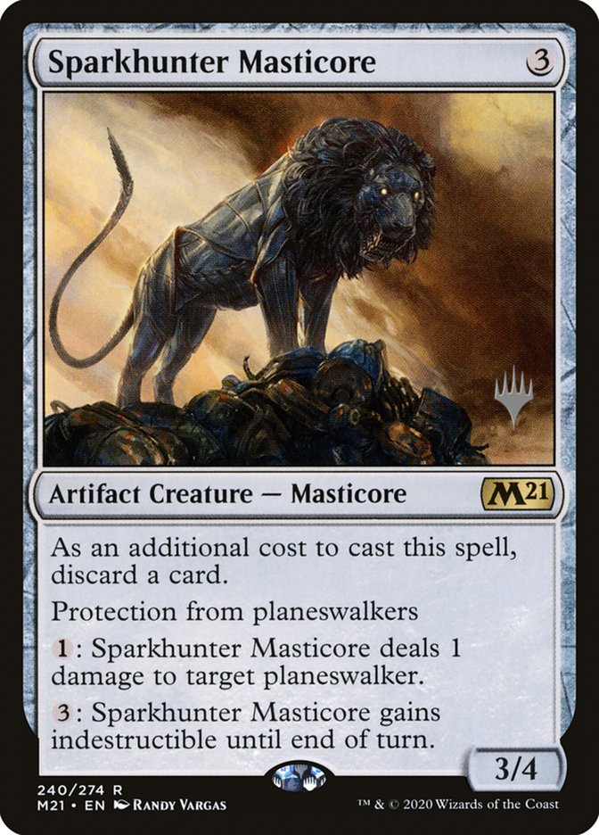 Sparkhunter Masticore (Promo Pack) [Core Set 2021 Promos] | Play N Trade Winnipeg