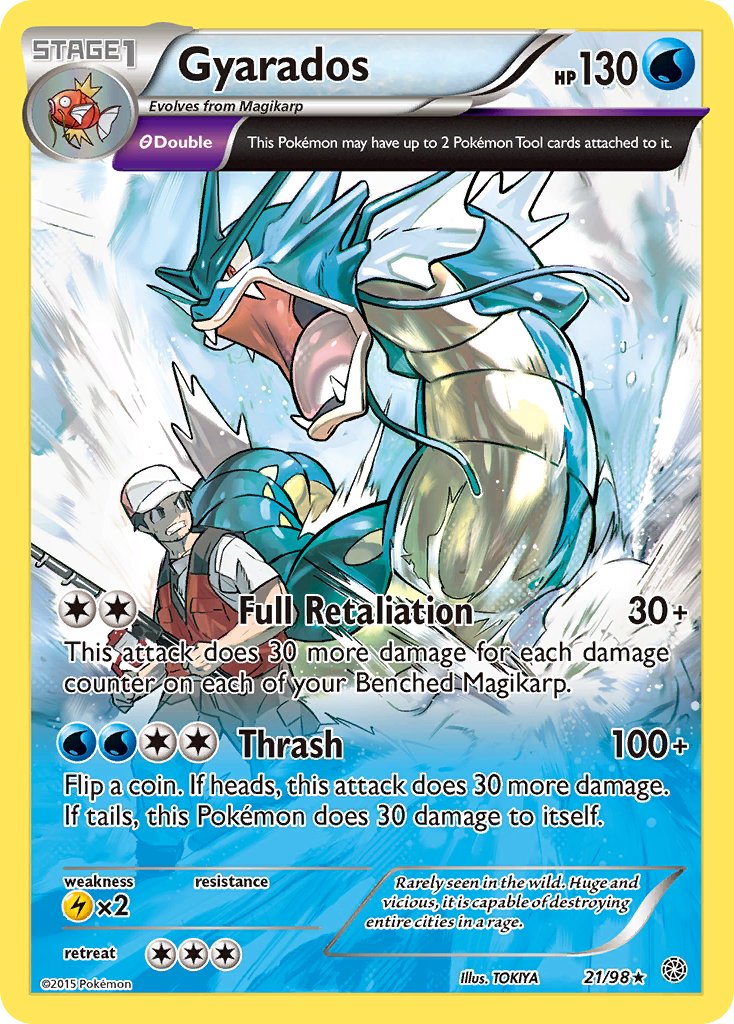 Gyarados (21/98) (Theme Deck Exclusive) [XY: Ancient Origins] | Play N Trade Winnipeg