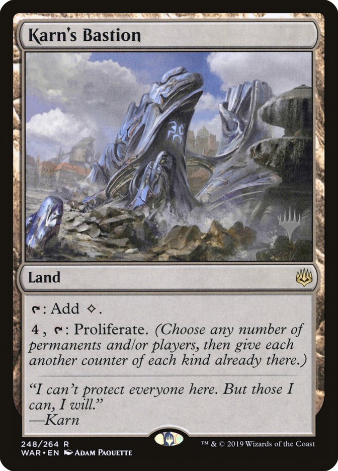 Karn's Bastion (Promo Pack) [War of the Spark Promos] | Play N Trade Winnipeg