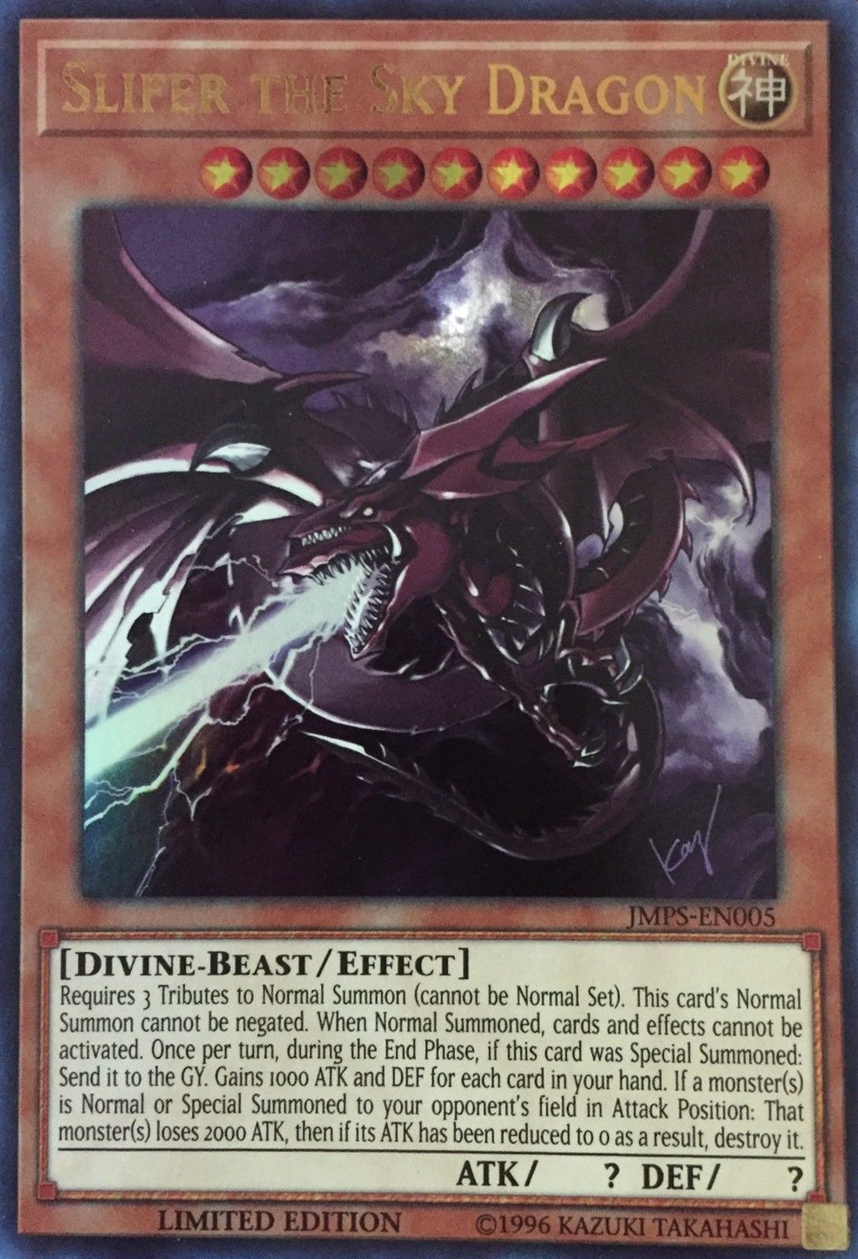 Slifer the Sky Dragon [JMPS-EN005] Ultra Rare | Play N Trade Winnipeg